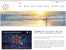 Tablet Screenshot of channelforhealing.com